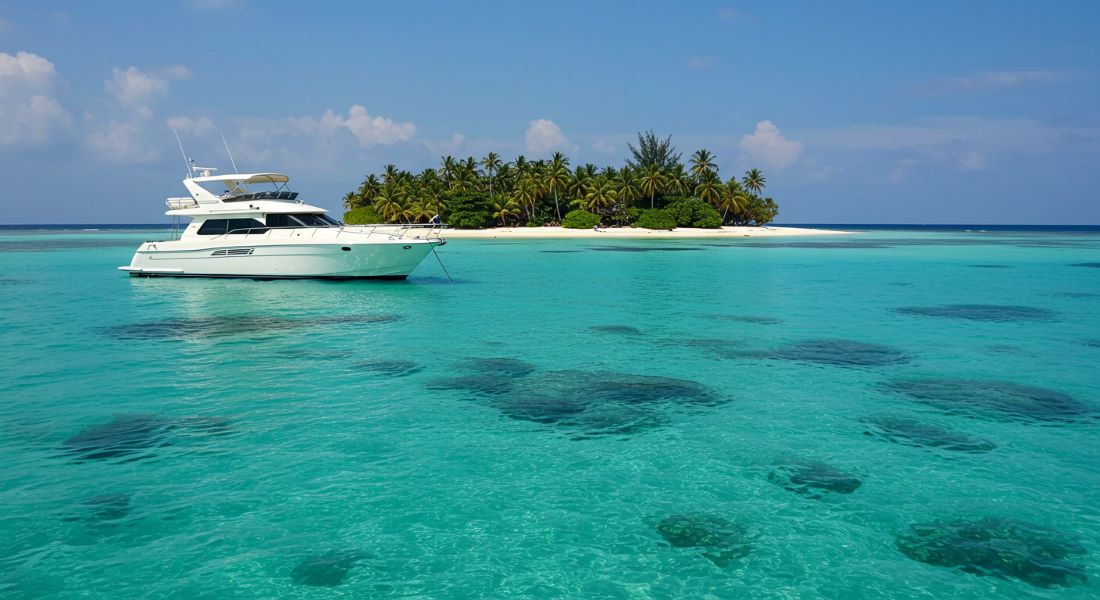 Boat with stern thruster